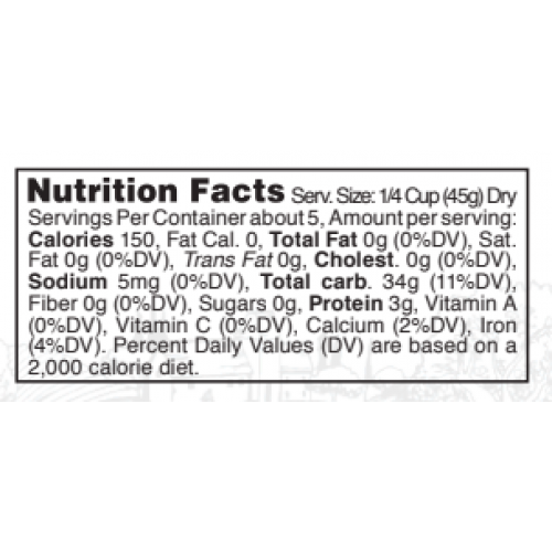 Nutrition facts