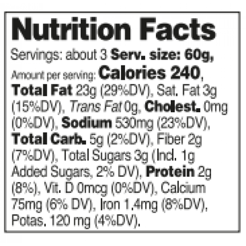 Nutrition facts
