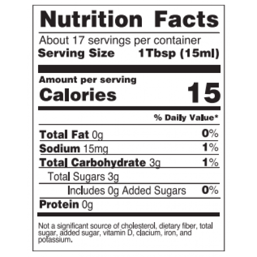 Nutrition facts