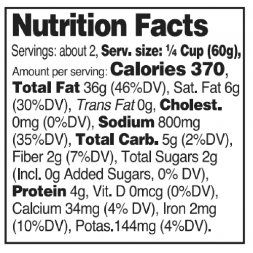 Nutrition facts