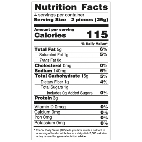 Nutrition facts 