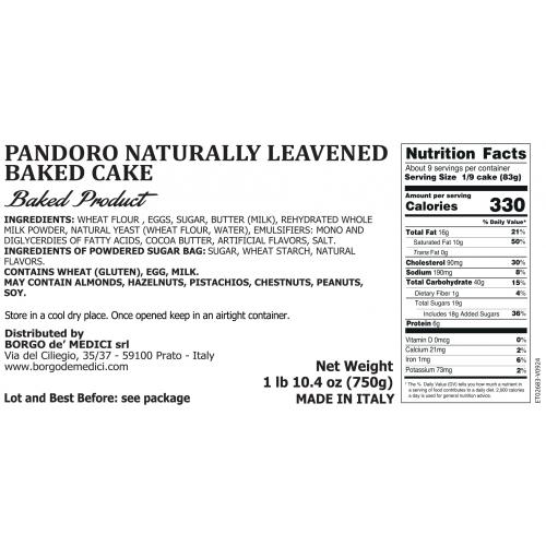 Classic Pandoro cake