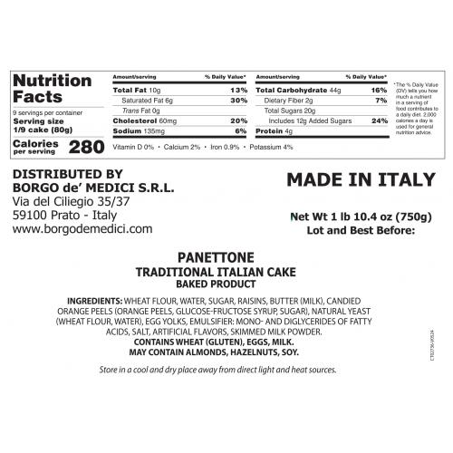 Classic Florentine panettone