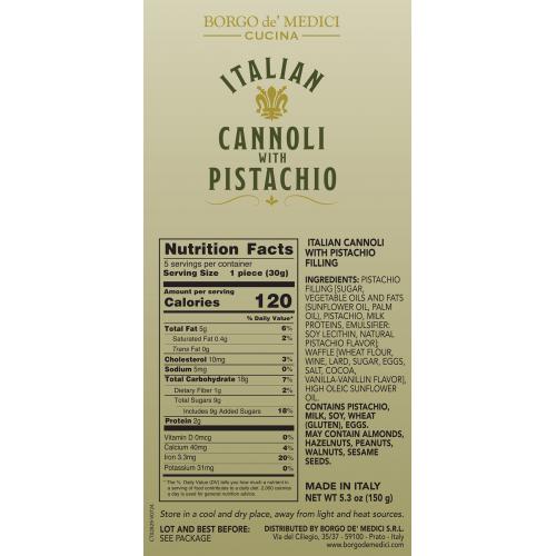 Cannoli pistachio cream