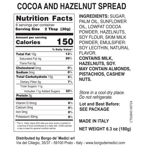 Dark chocolate spread