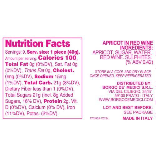 Apricot in Italian red wine
