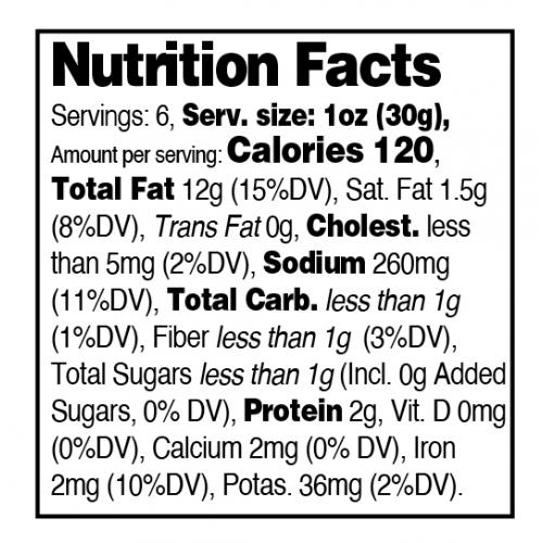 Nutrition facts