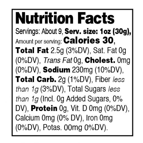 Nutrition facts
