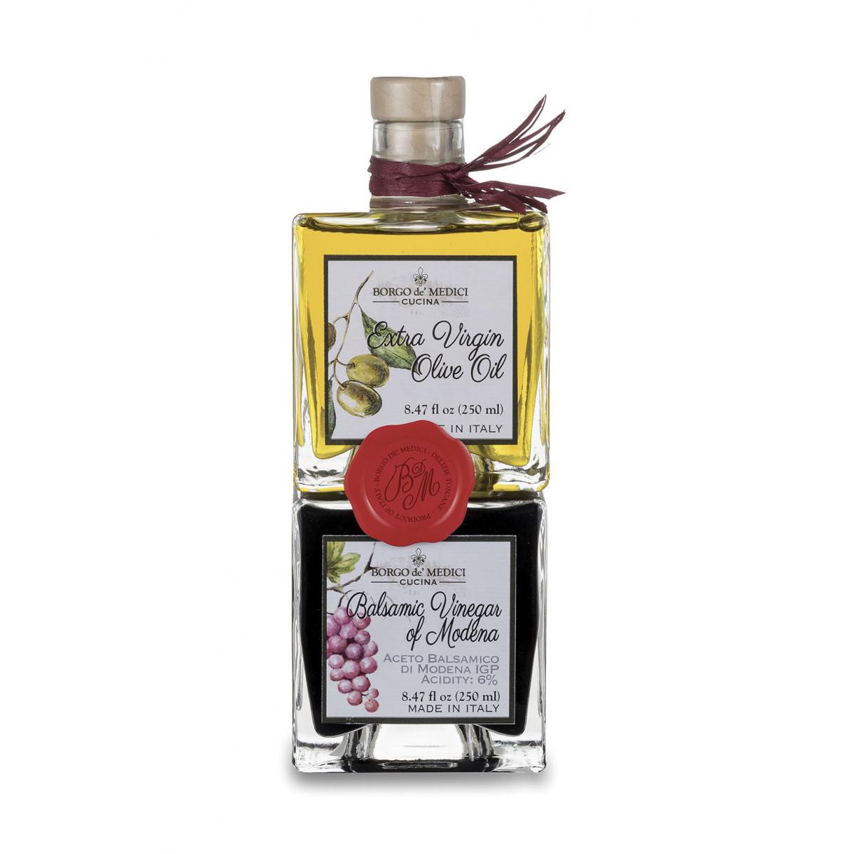 Stackable Bottle Extra Virgin Olive Oil & Balsamic Vinegar Of Modena