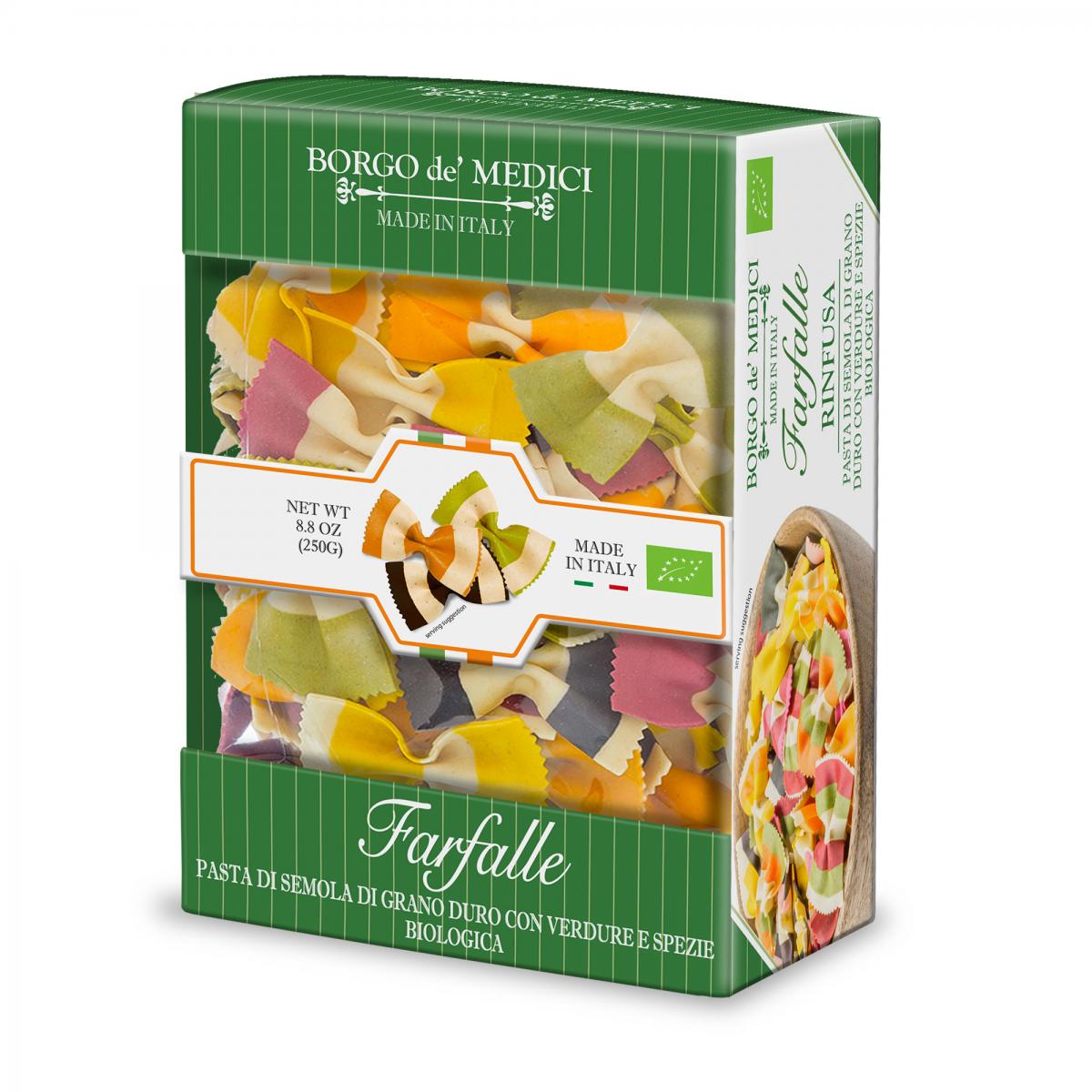 ORGANIC MIXED COLORS BOW TIE PASTA