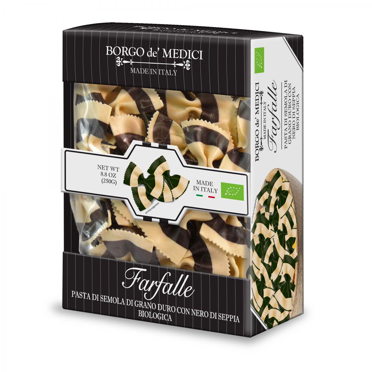 ORGANIC BLACK AND WHITE BOW TIE PASTA