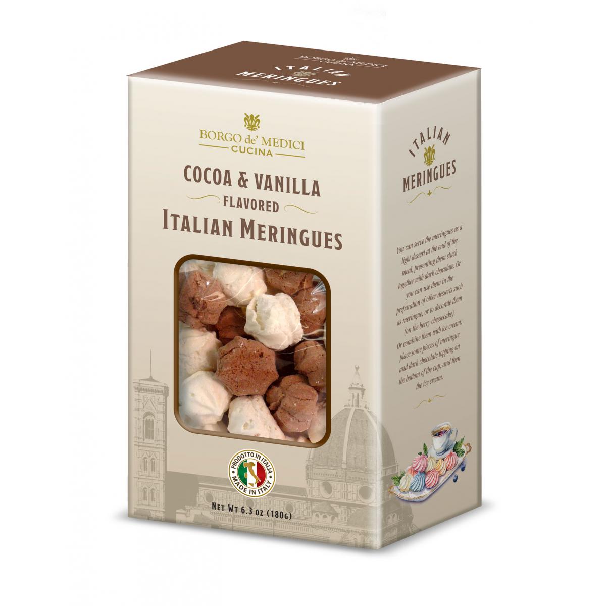 Cacao & Vanilla flavored meringues