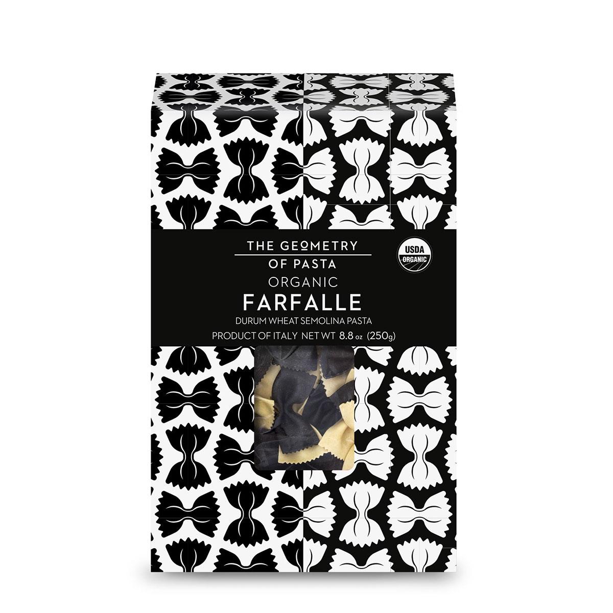 Black and White Farfalle