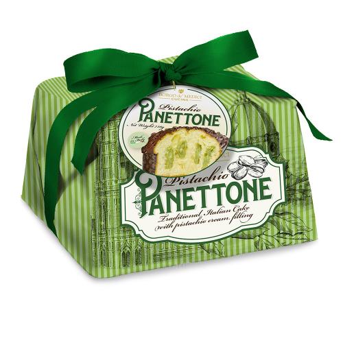 Panettone Pistachio Cream Filled Cake