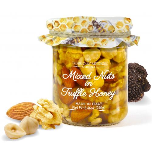 mixed nuts in truffle acacia honey