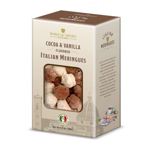 Cacao & Vanilla flavored meringues